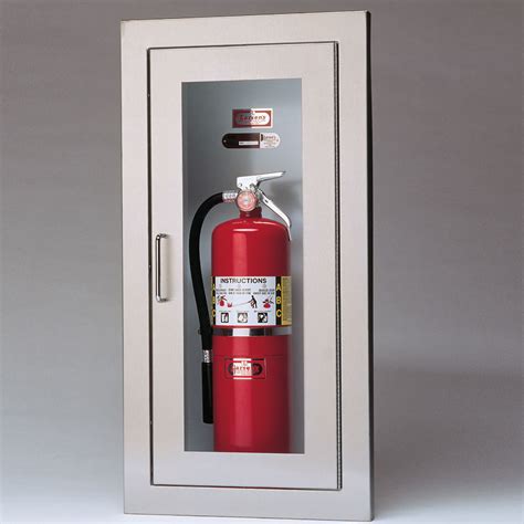 larsen fire extinguisher cabinet stainless steel|lockable single fire extinguisher cabinet.